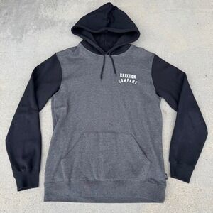 Brixton Company Mens Gray Black‎ Colorblock Hoodie Sweatshirt Size M